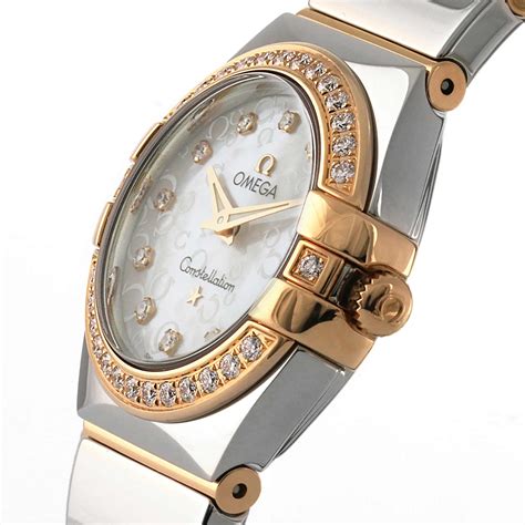 omega rose gold women's watch.